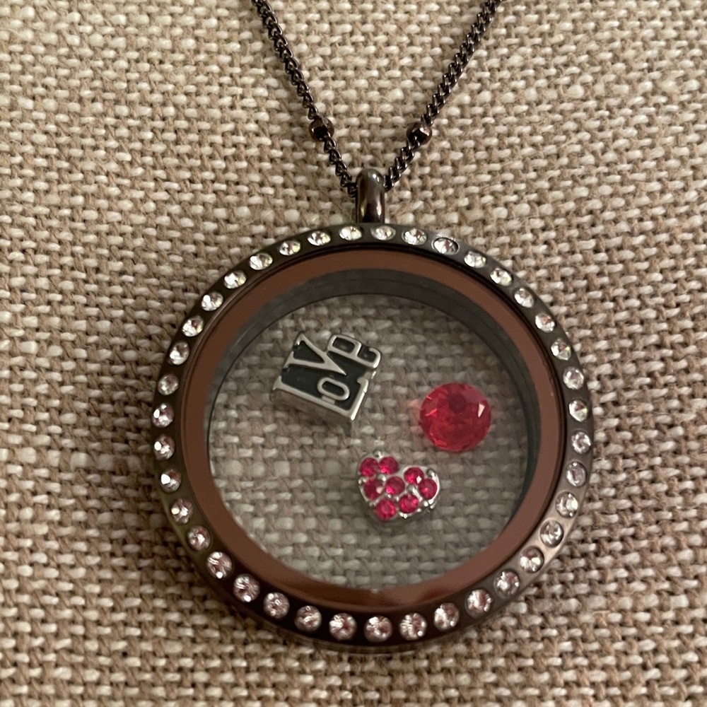 Origami Owl Love Charm Necklace